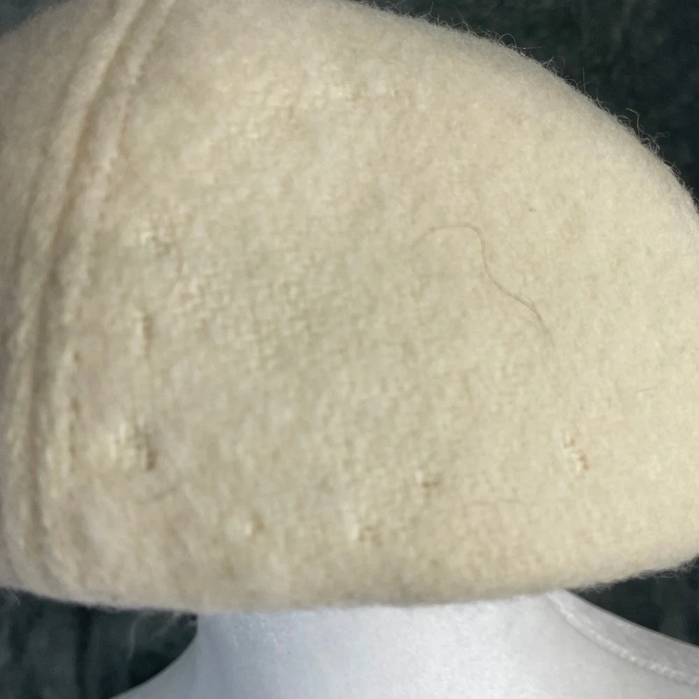 Bogner‎ Wool Trapper Cap Hat Men Large Ivory Convertible Ear Neck Flaps Gorpcore